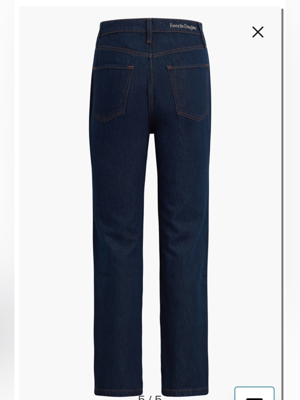 NWT Favorite Daughter Valentina Straight Leg Jeans in Manchester SIZE 25 - Picture 2 of 6